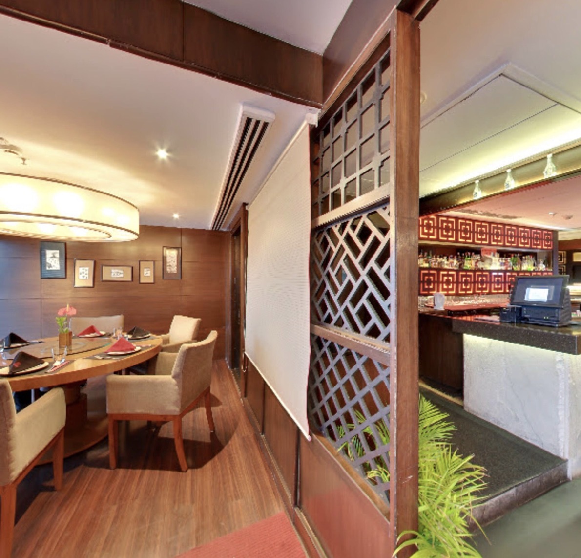 Skybar wall treatment